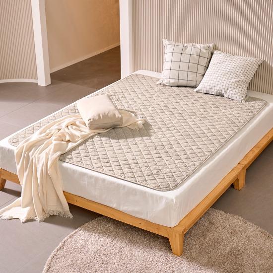 곰표한일전자 EMF 전자파 안심 탄소매트 베이지 그레이