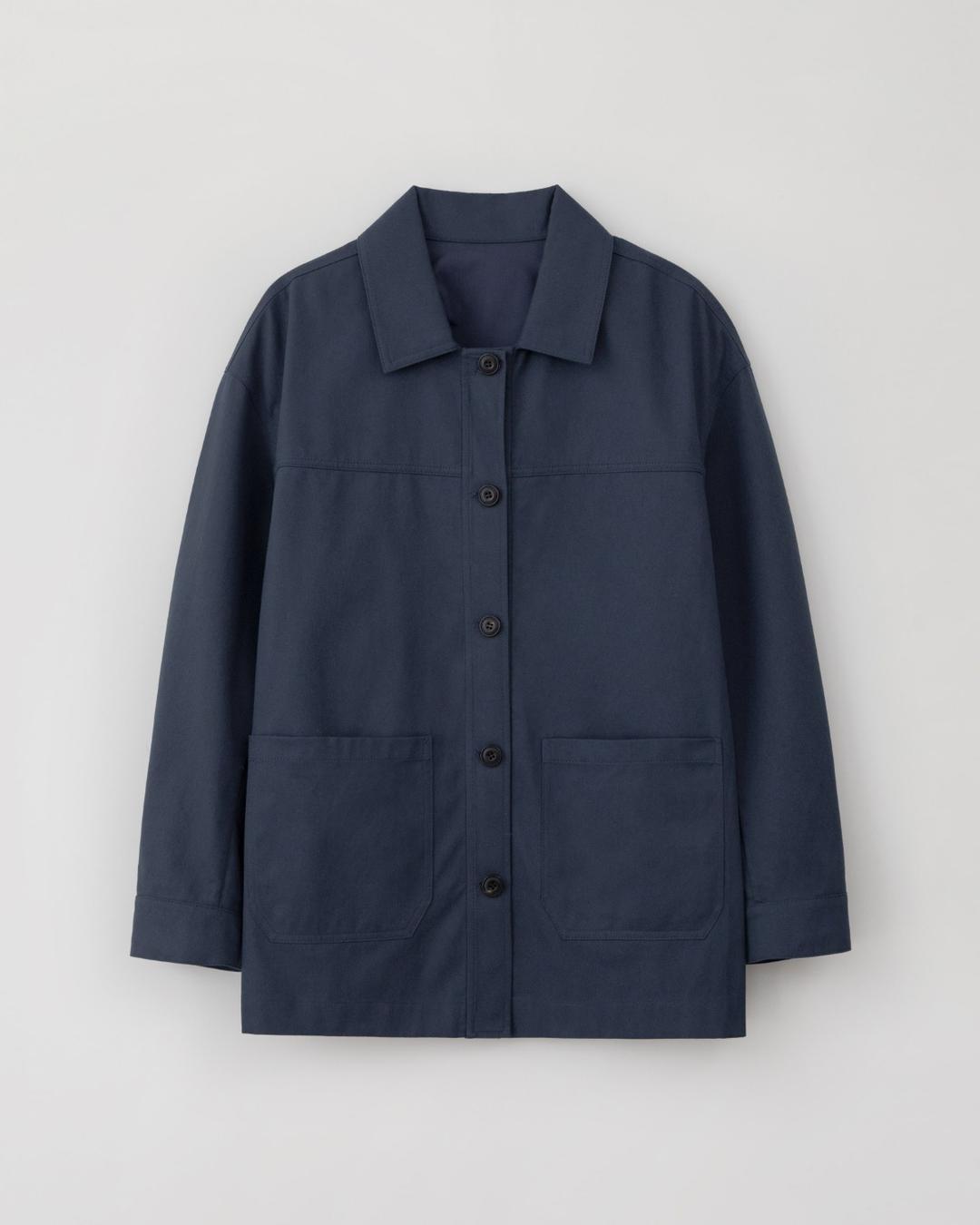 French 프렌치 워크 자켓 - blue navy