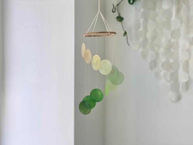초록모빌 자개모빌 초록자개모빌 감성소품