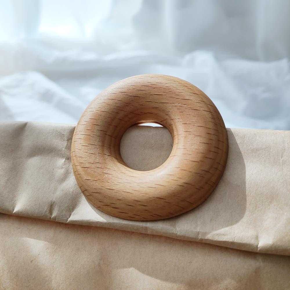 우드 원목 도넛 밀봉 클립 홀더 (NA0007)