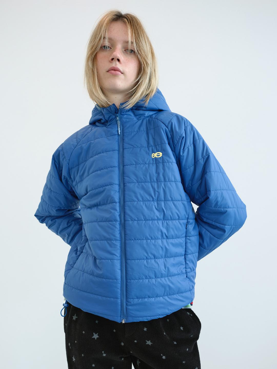 후드 퀼팅 푸퍼 자켓 (Blue)