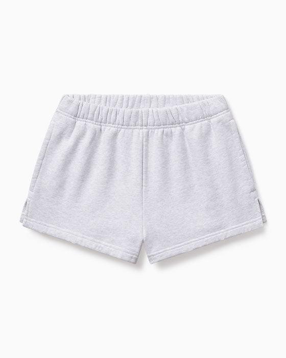 Fleece Mini Short | Light Heather Grey - M