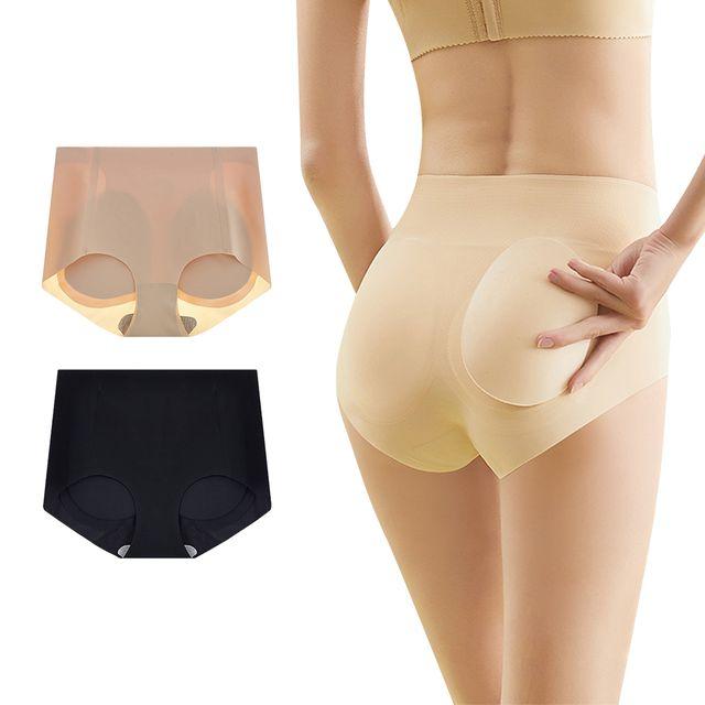 (2개세트) 심리스 엉뽕팬티 힙업 보정속옷 엉덩이뽕 팬티 2색