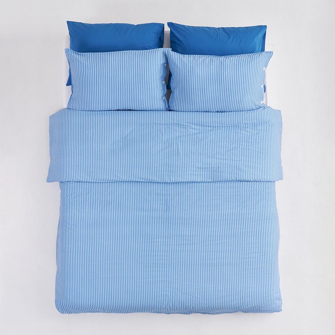 [29CM 단독] 펜슬 스트라이프 차렵이불 블루