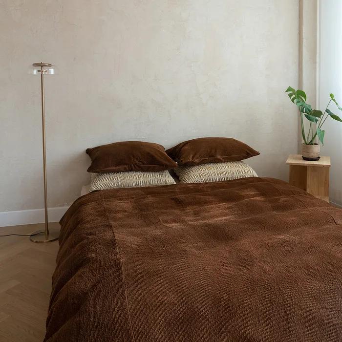 코듀로이 이불 커버 세트 _ Brown