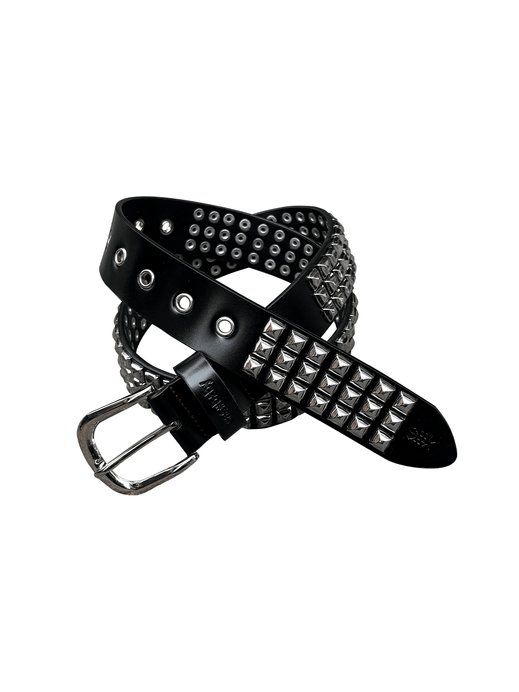 STUDDED LEATHER BELT