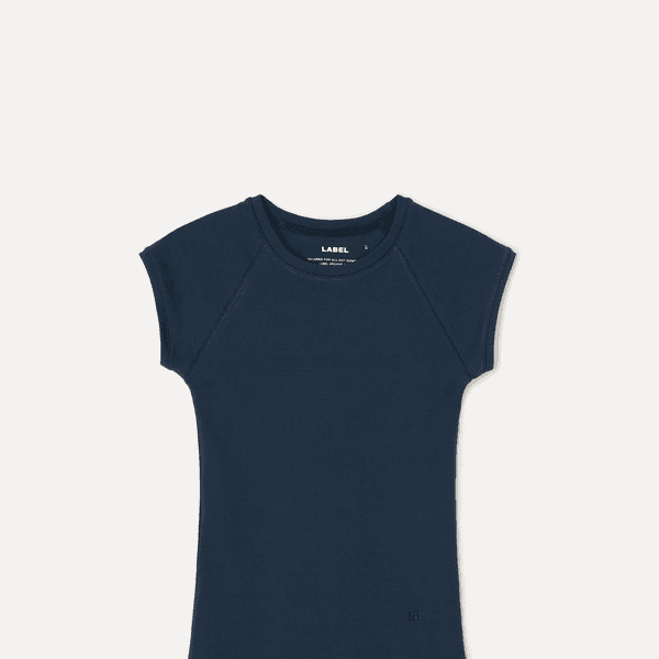 Ava cap sleeve t-shirt navy