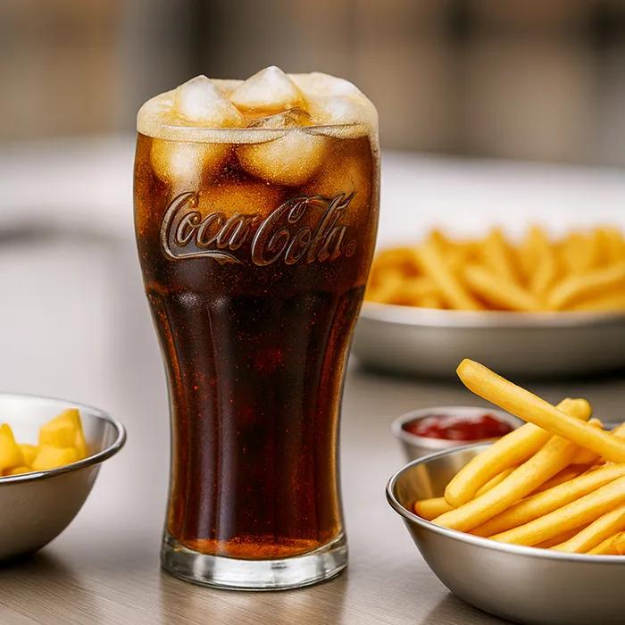 아데리아X코카콜라 유리컵 370ml 병타입