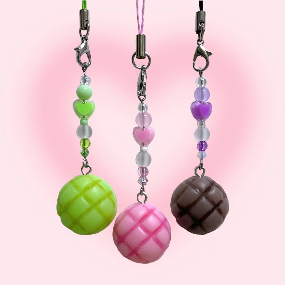 캔디 비즈 메론빵 키링