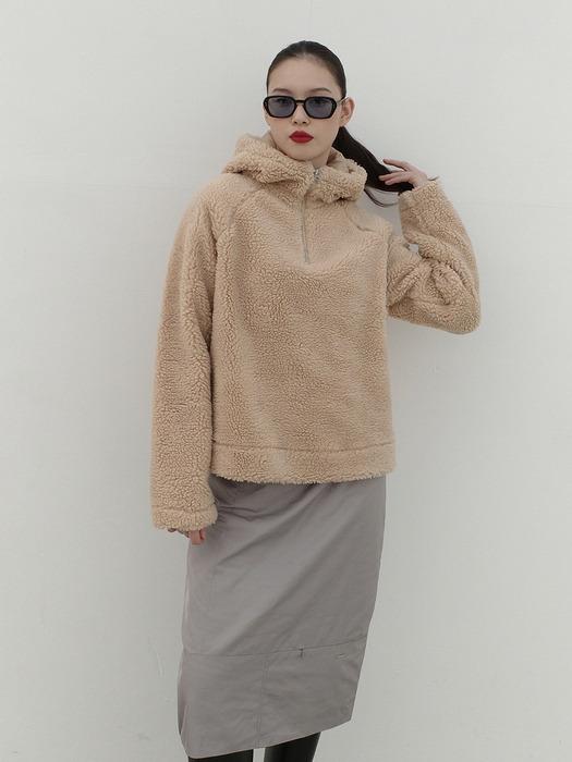 Teddy Half-zip up Fleece Jacket