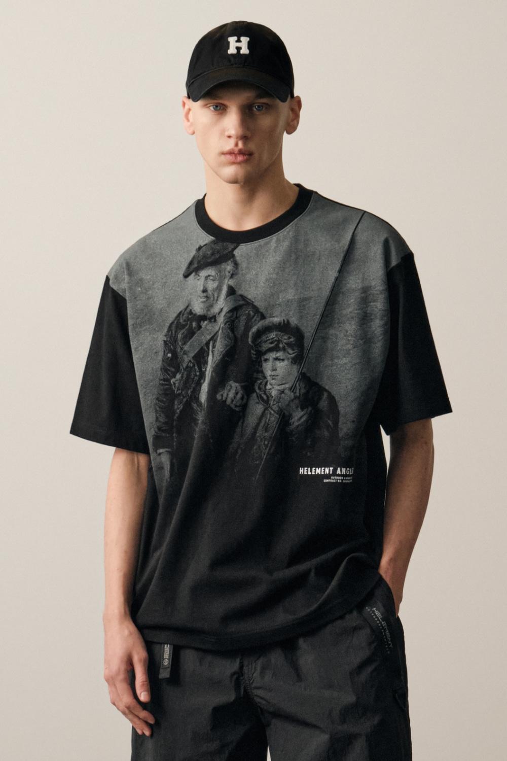 그랜드 그래픽 반팔티셔츠 (BLACK)