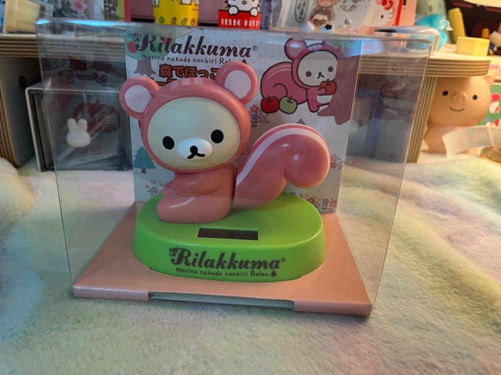 고전 리락쿠마 코리락쿠마 다람쥐 흔들흔들 피규어 노호혼 태양열 인형 : 마로로의모리토샵