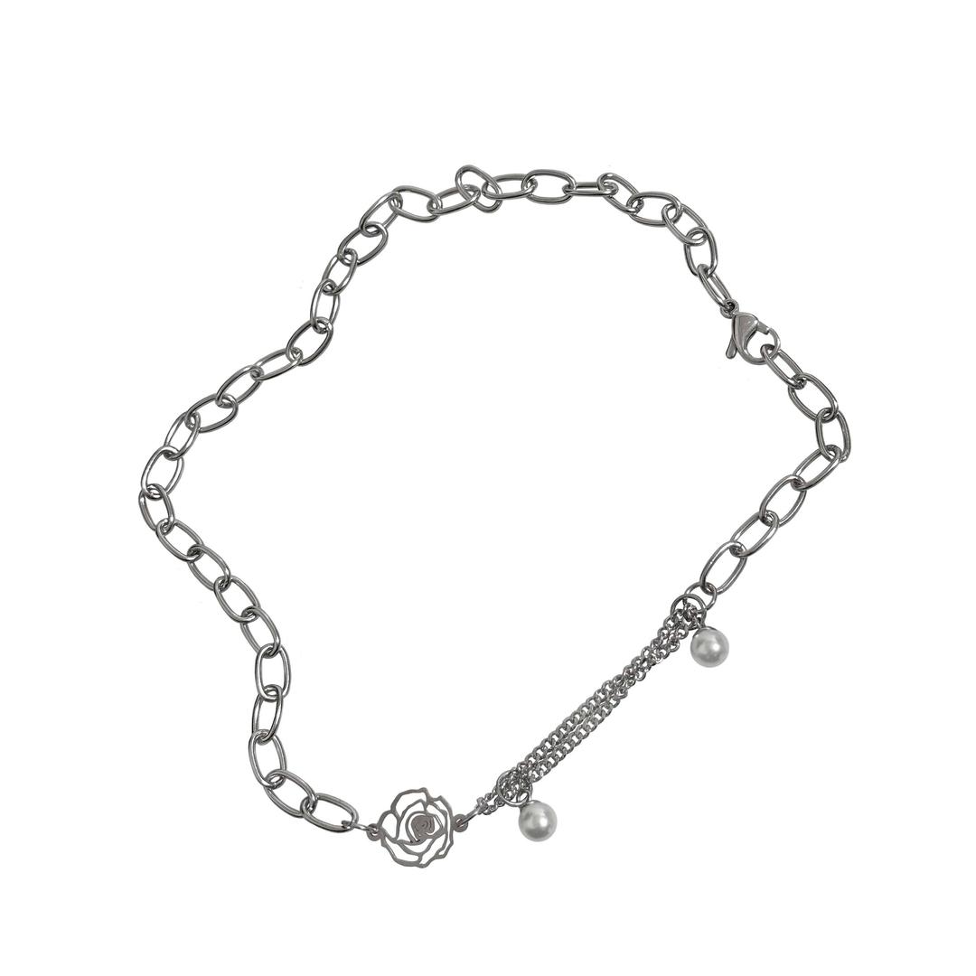 pearl drop choker(rose)