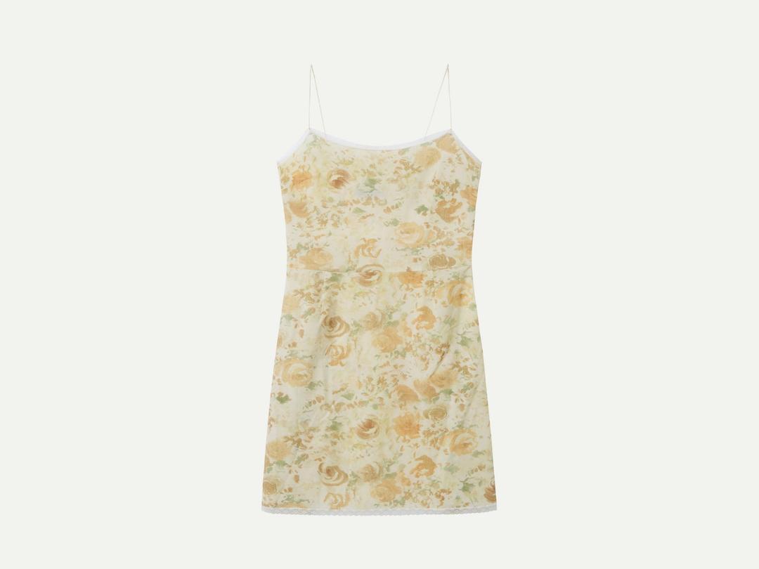 Via Floral mini onepiece (Orange flower)