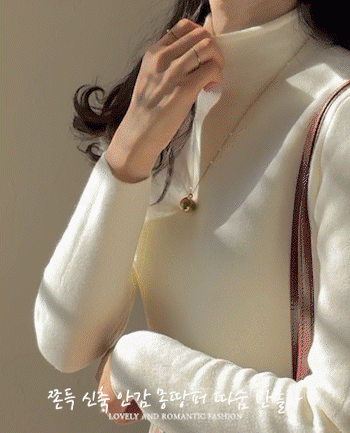 리린 [LABEL] 원터스미 부드런 따숨 안감몽땅퍼 쫀득신축 반폴라 니트 [size:F(55~66)]