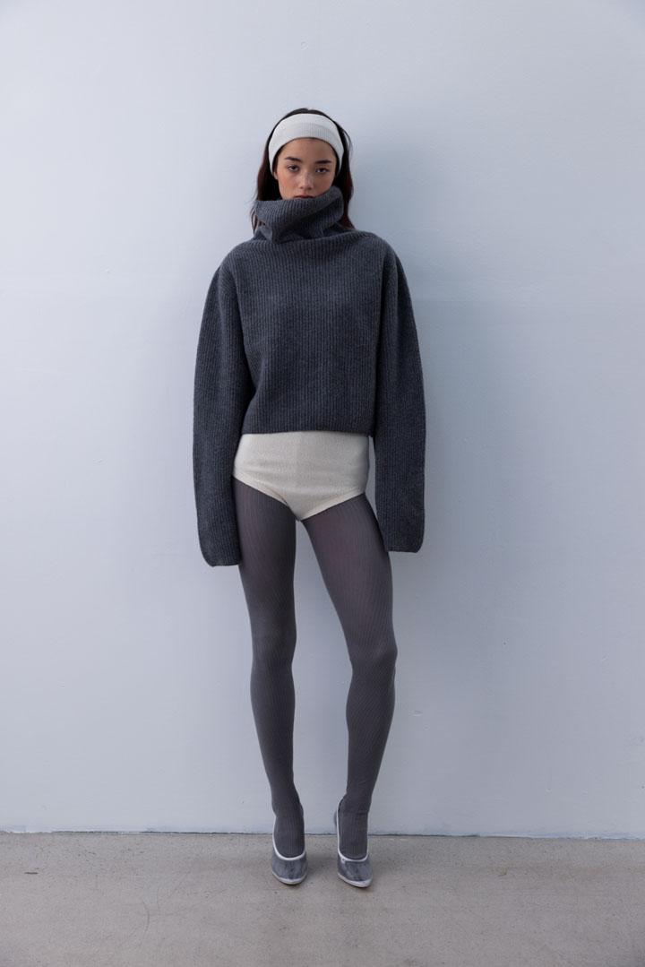 (SUSUMU)  KIM CASHMERE-BLEND SWEATER  | grey