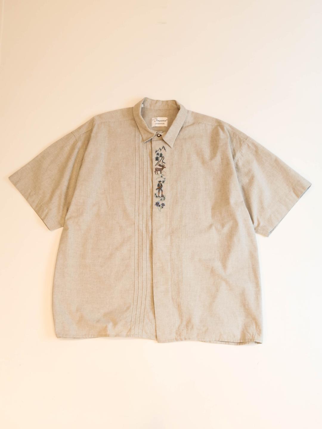 Embroidery Linen Western Shirt O3215