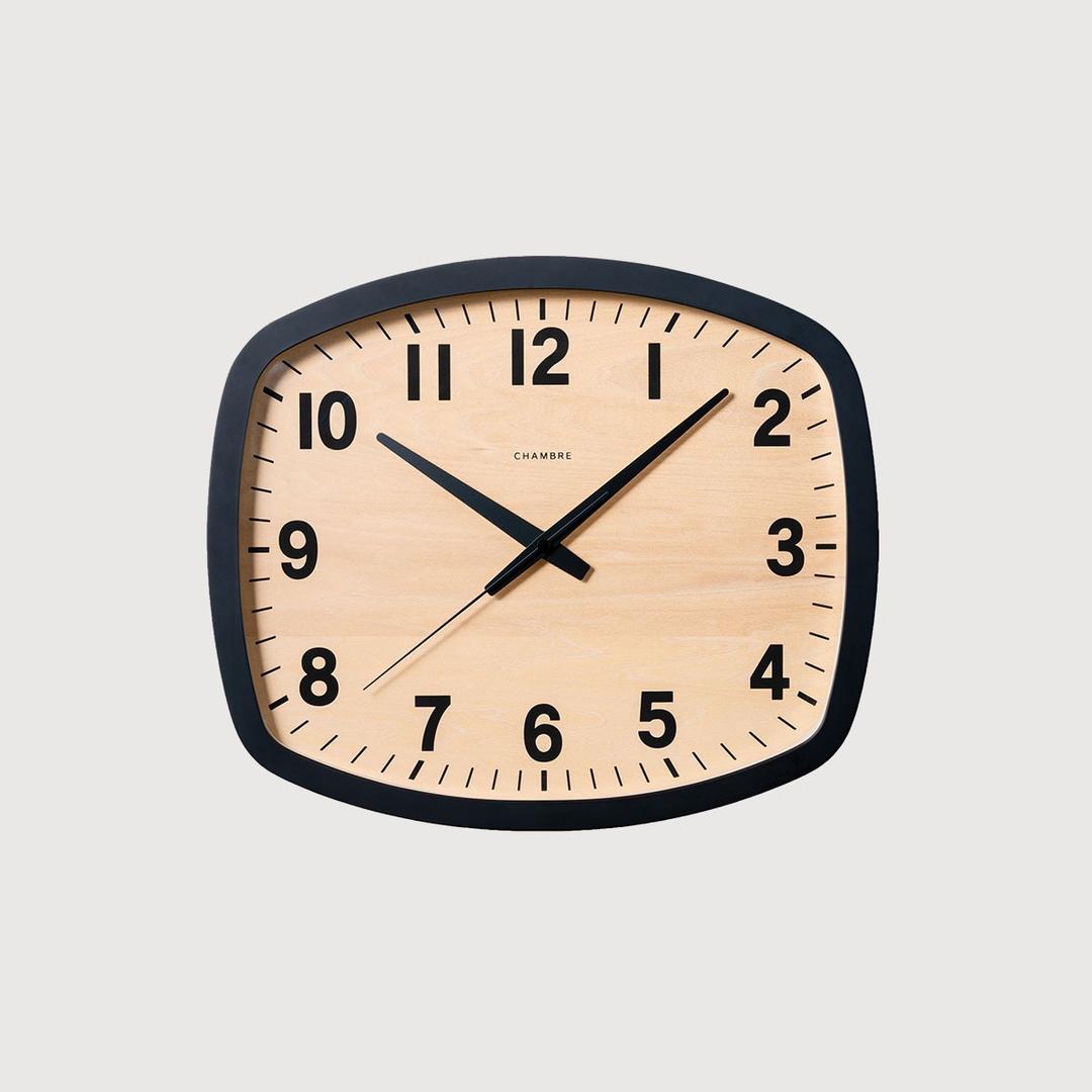 Chambre_R-Square Clock, black