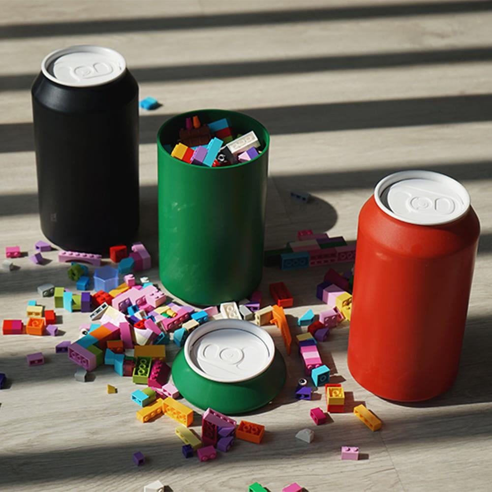 퀄리 캔테이너 휴지통 인테리어 책상 미니 쓰레기통