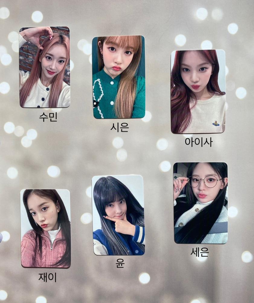 스테이씨 Teddy Bear 원더월 럭드 A버전 포카 수민 시은 아이사 세은 윤 재이 테디베어 포토카드