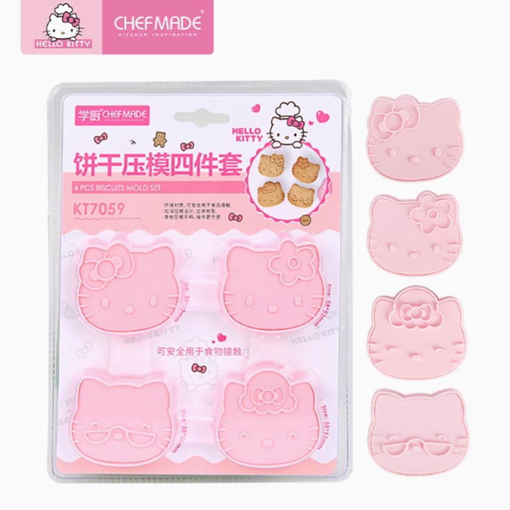 [공식라이센스] 쉐프메이드X헬로키티 베이킹 쿠키틀 4p 세트