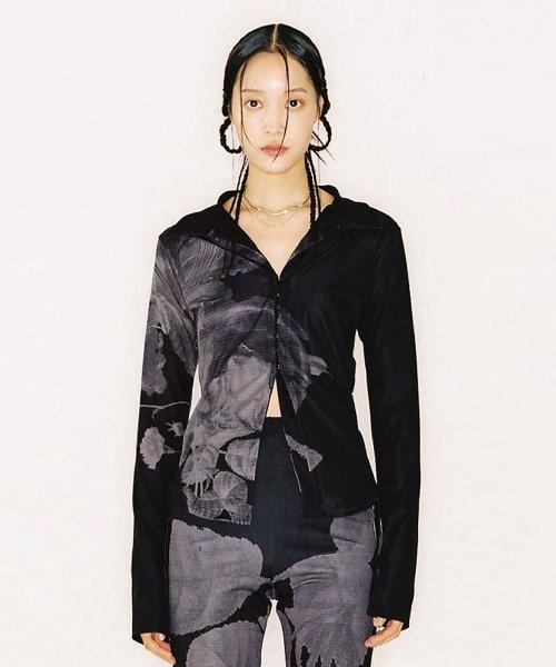 나체(NACHE)  HALF TONE JERSEY SHIRT BLACK - 사이즈 & 후기 | 무신사