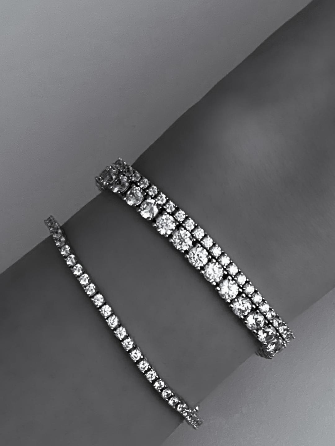[925 Silver] [ESSENTIAL] 2mm Timeless Eternity Tennis Bracelet
