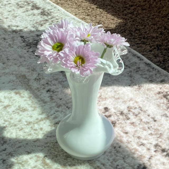 [중고] Fenton Silver Crest Ruffled Vase 펜톤 실버 크레스트 러플 화병
