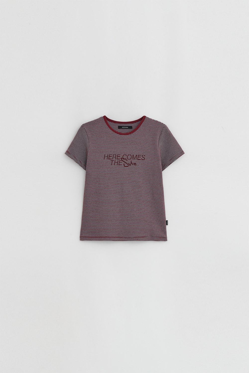 STRIPE GRAPHIC PRINTING TEE