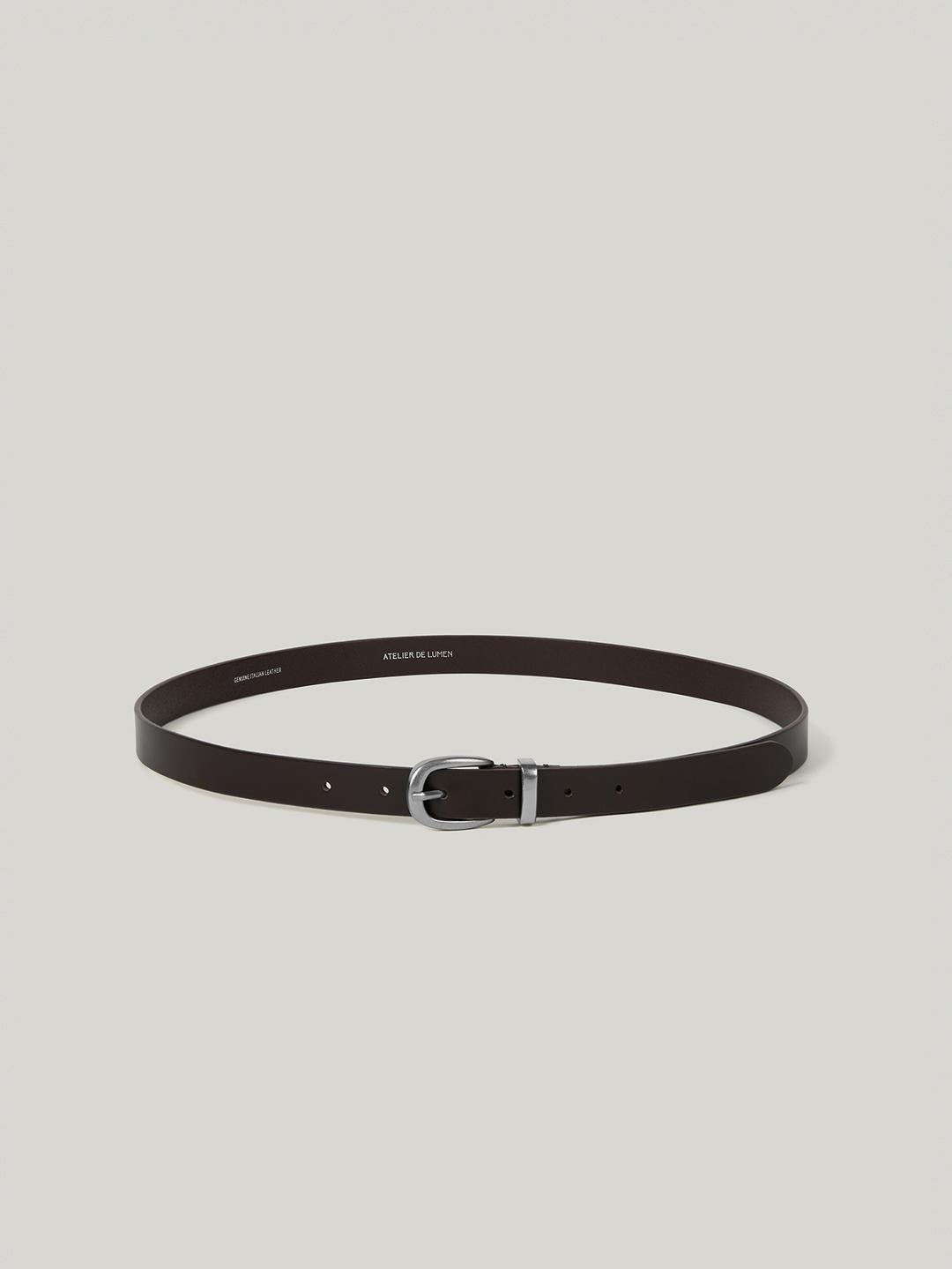 SOBRE AMPLE LEATHER BELT (ORGAN BROWN)
