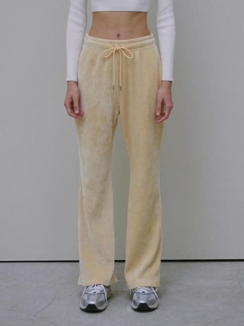CORDUROY BANDING PANTS, YELLOW