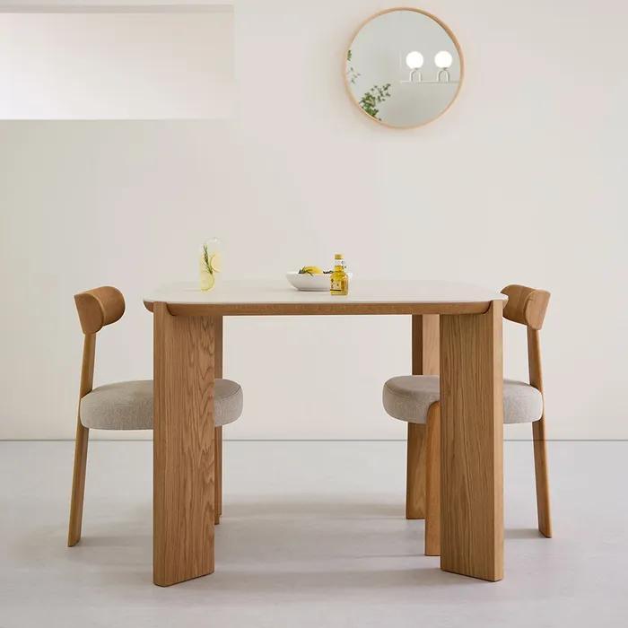 퓨로 오크 포세린식탁 정사각