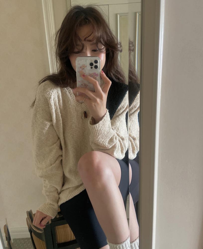 메이비베이비 [당일발송][Dearest] Nana (니트) -베이지 (S/S Ver.)