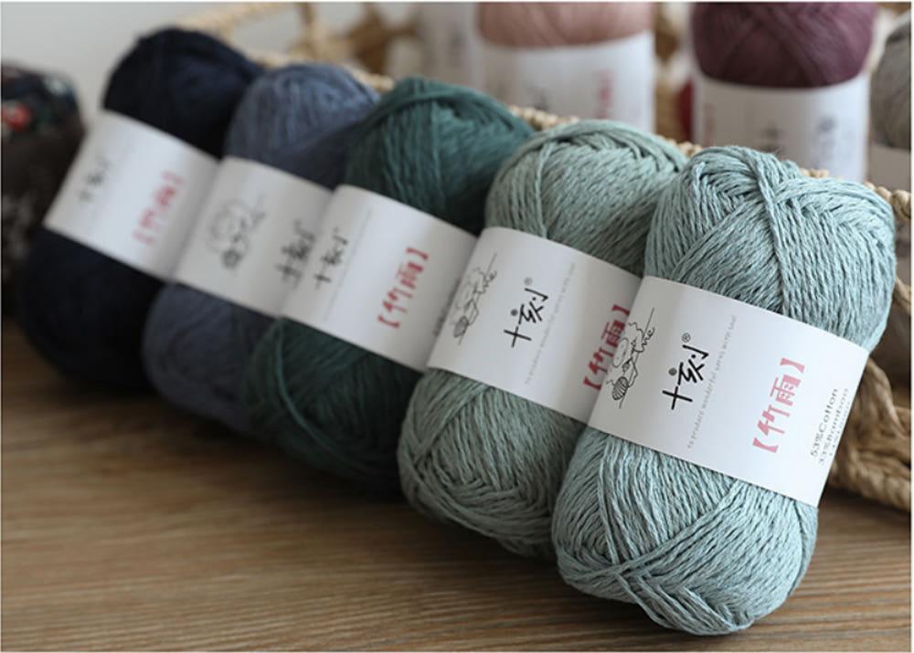 [죽우]잔털없이 깔끔한 썸머얀 / 코튼 보카시 코바늘 뜨개질실 밤부 린넨