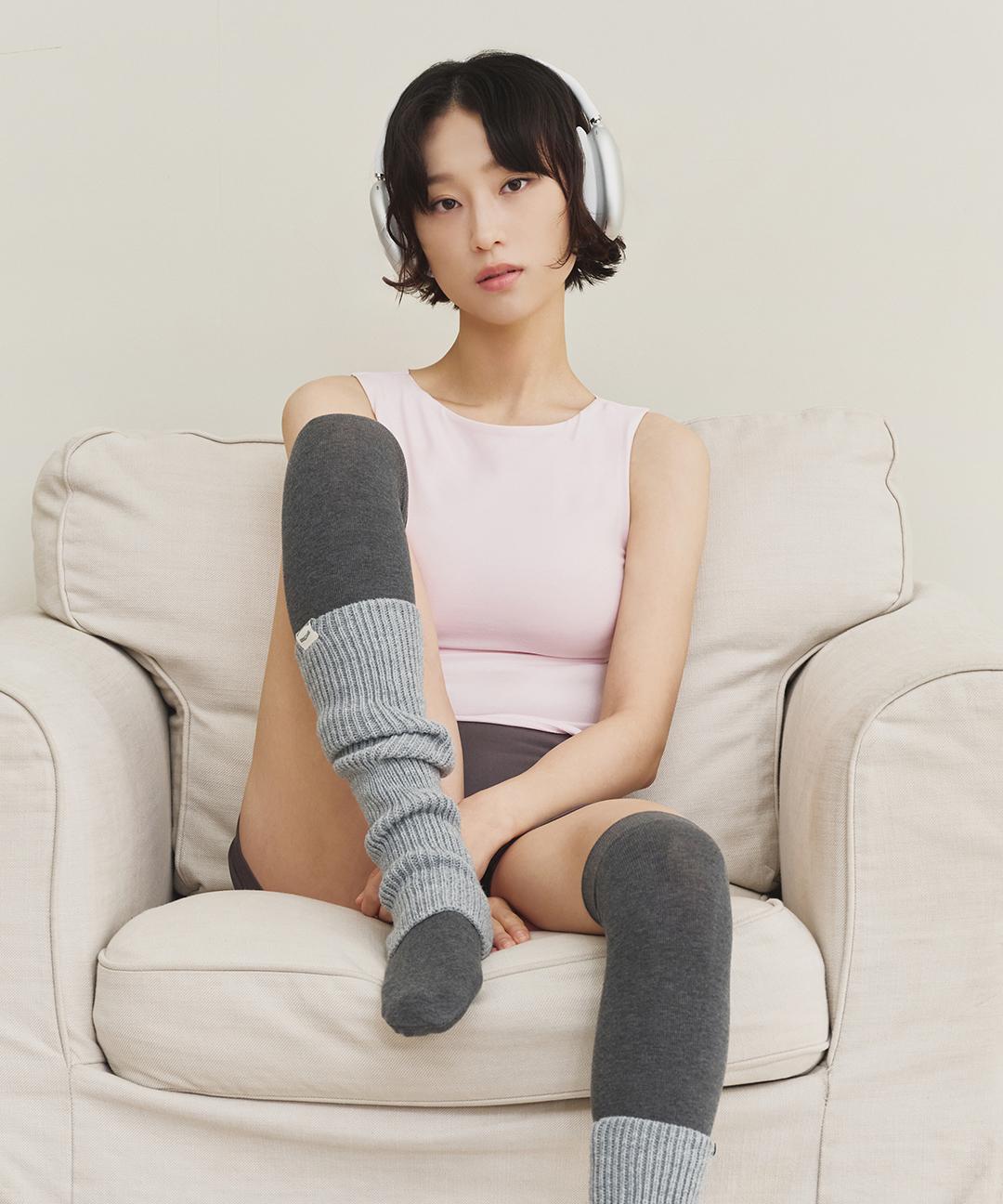 마른파이브 류혜영 PICK💜 넉넉 니트 레그워머