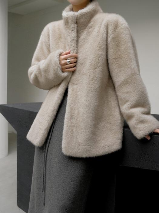 라피엘 퍼자켓[lightbeige]