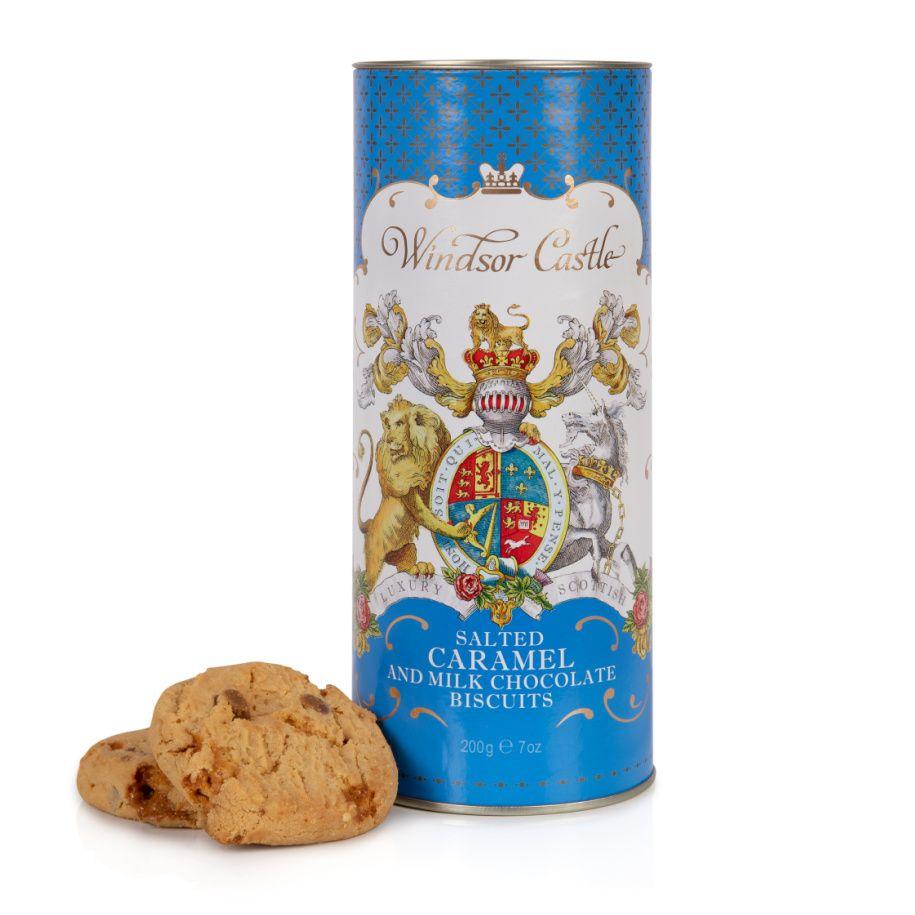 Windsor Castle Salted Caramel and Chocolate Biscuit Tube