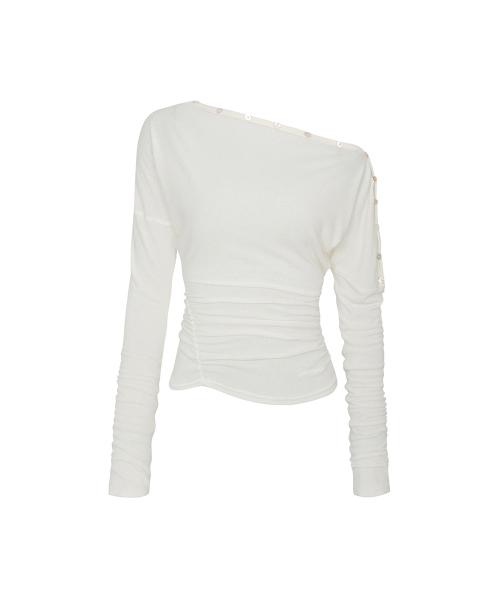 JENNIE BUTTONED TOP (SS ver.) ivory