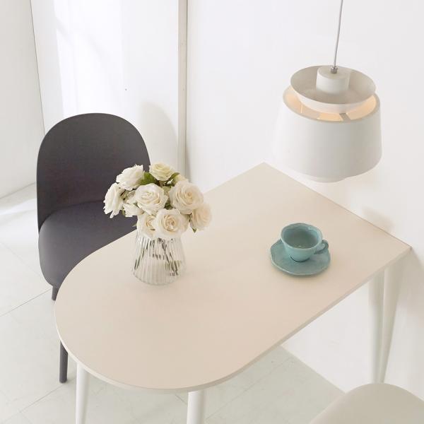 하프 반원 반타원형 카페 식탁 테이블 1000