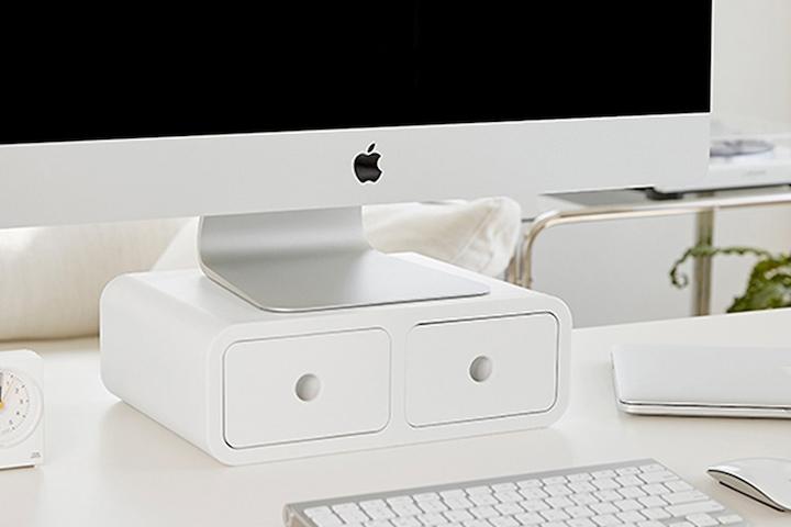 컴퓨터 노트북 데스크 책상정리 서랍 수납 정리함 올리오박스 모니터 받침대