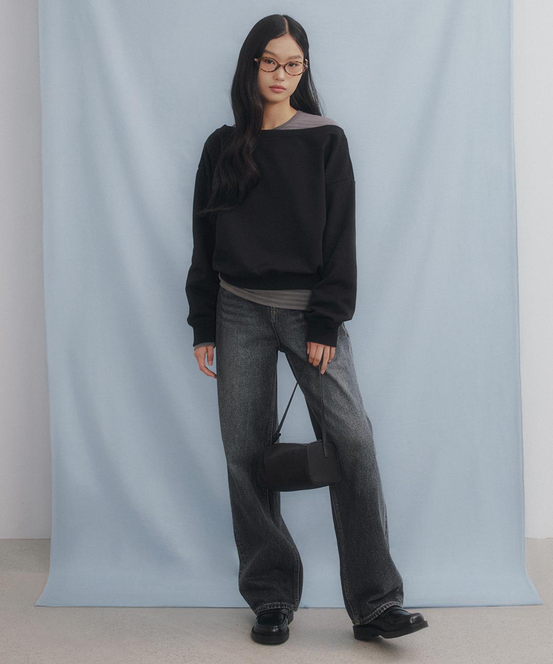 스파오 여성 빈티지 롱 와이드 진_SPTJG23G56