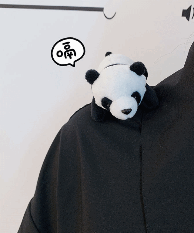 날아라 미니 판다 인형 패션 브로치 가방 악세사리 핀꽂이