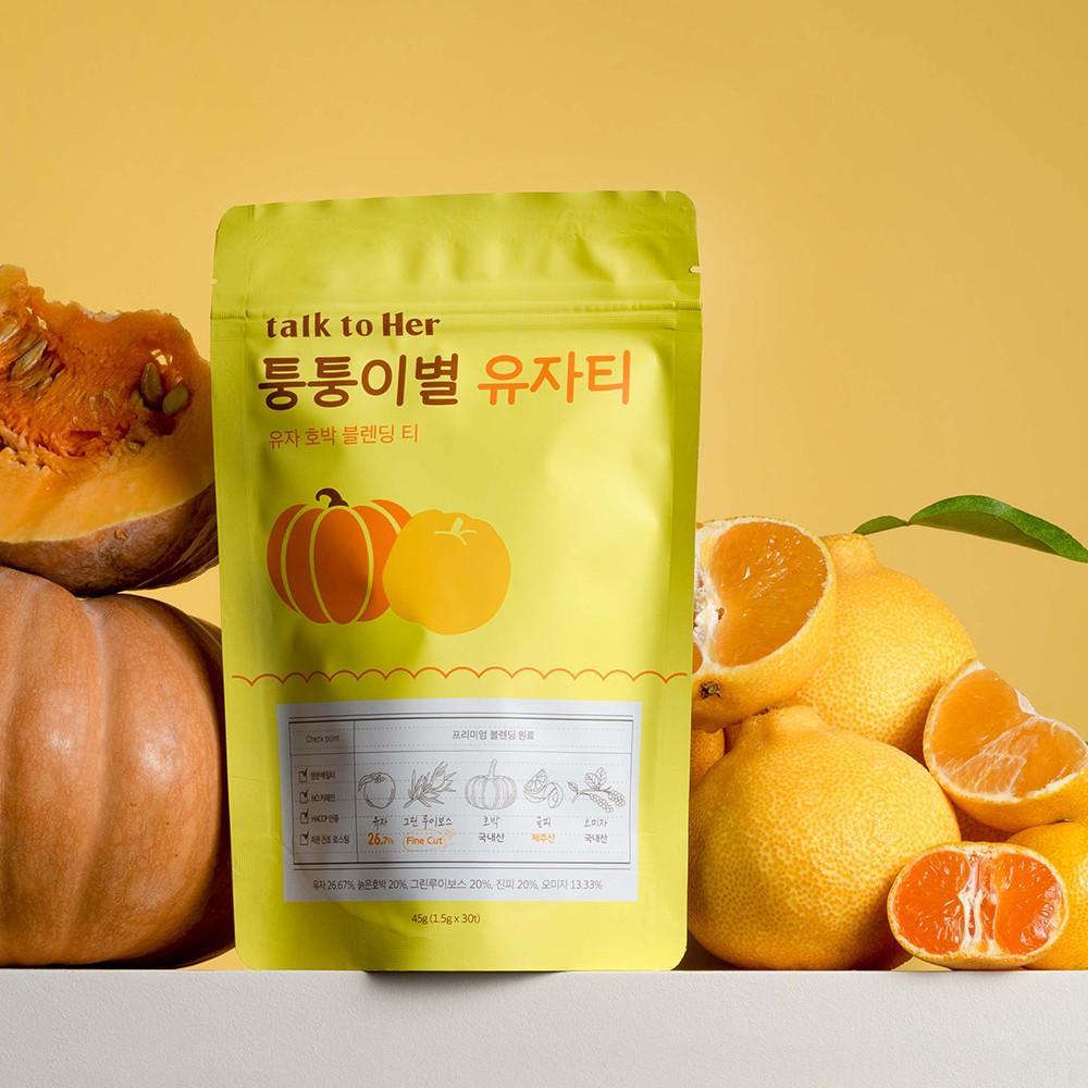 루이보스티 임산부차 퉁퉁이별 유자티, 그린루이보스 유자의 상큼한 맛