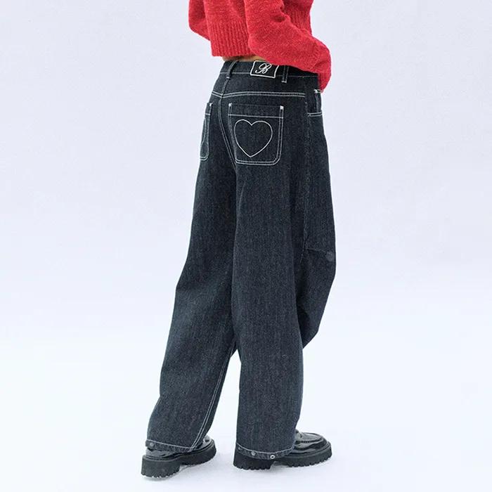 [쁨이 pick]Balloon Non Fade Denim Pants-Indigo