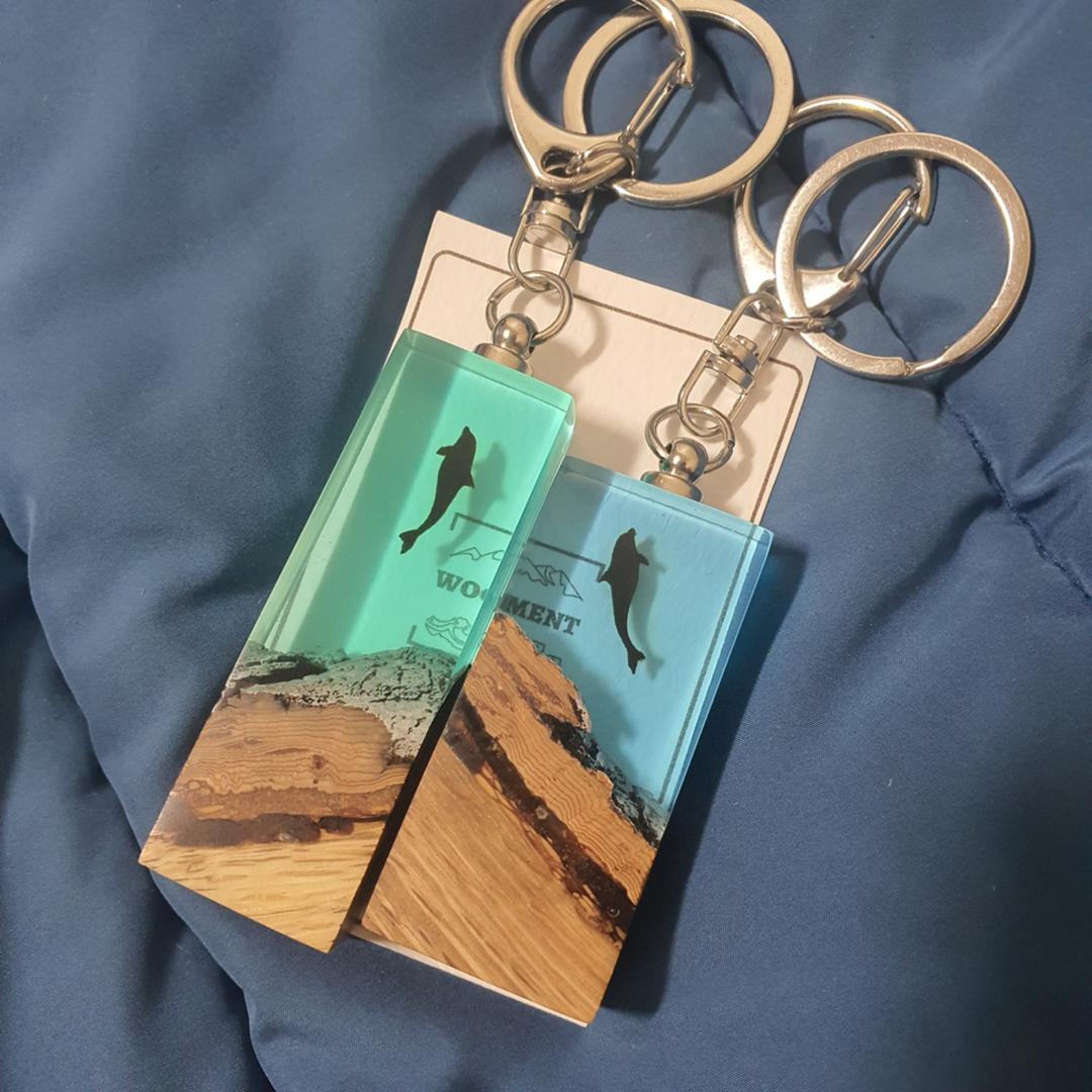 바다 고래 키링