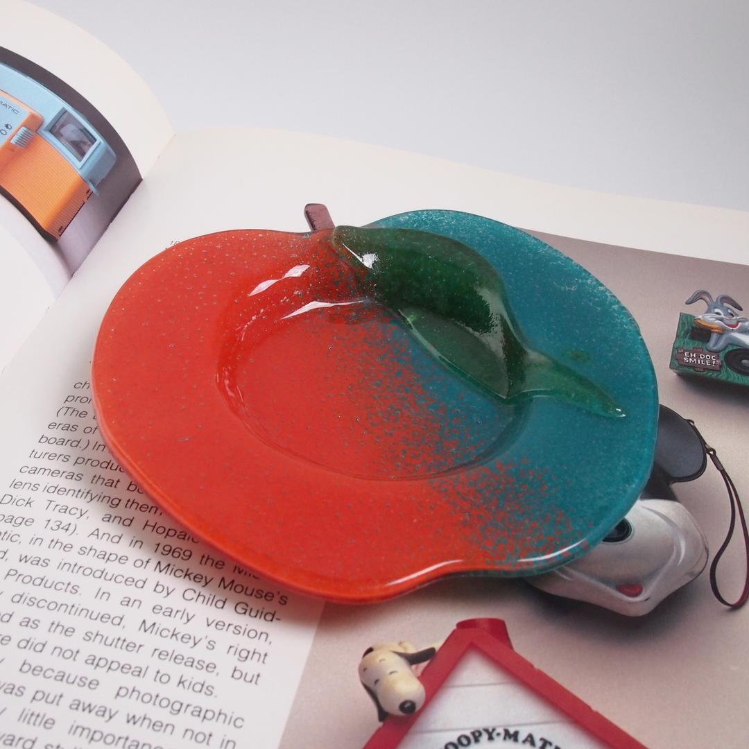 Vintage apple shaped trinket dish