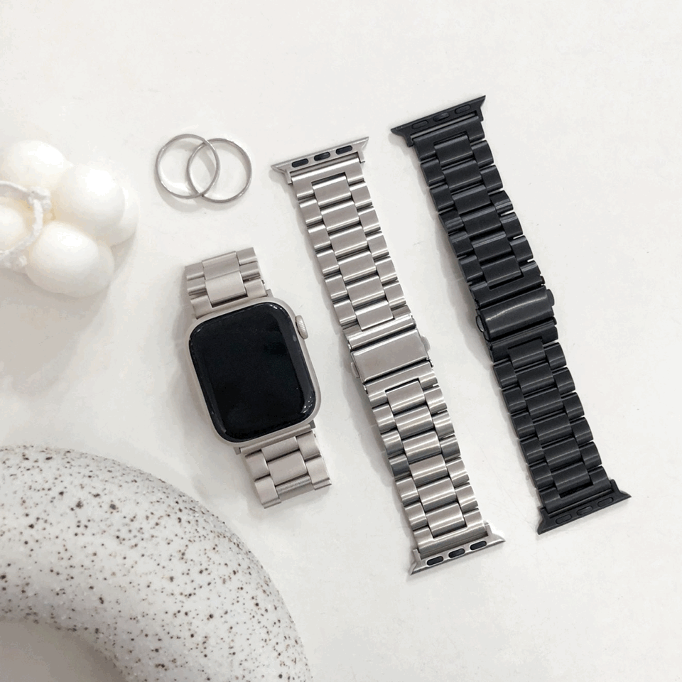 [🚀오늘출발/필름증정] 애플워치 라이트 메탈 스트랩