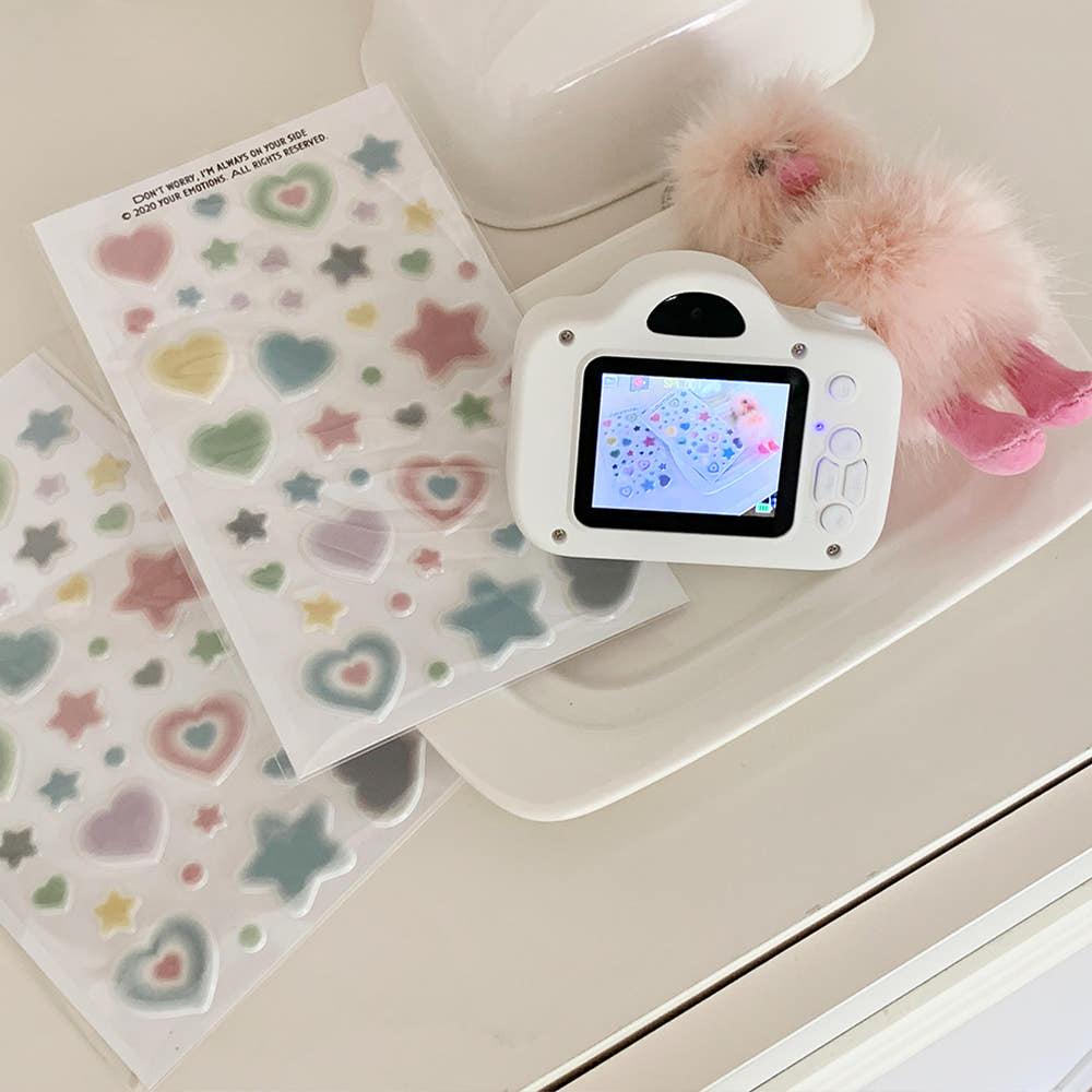 플럼플리 하트 말랑스티커