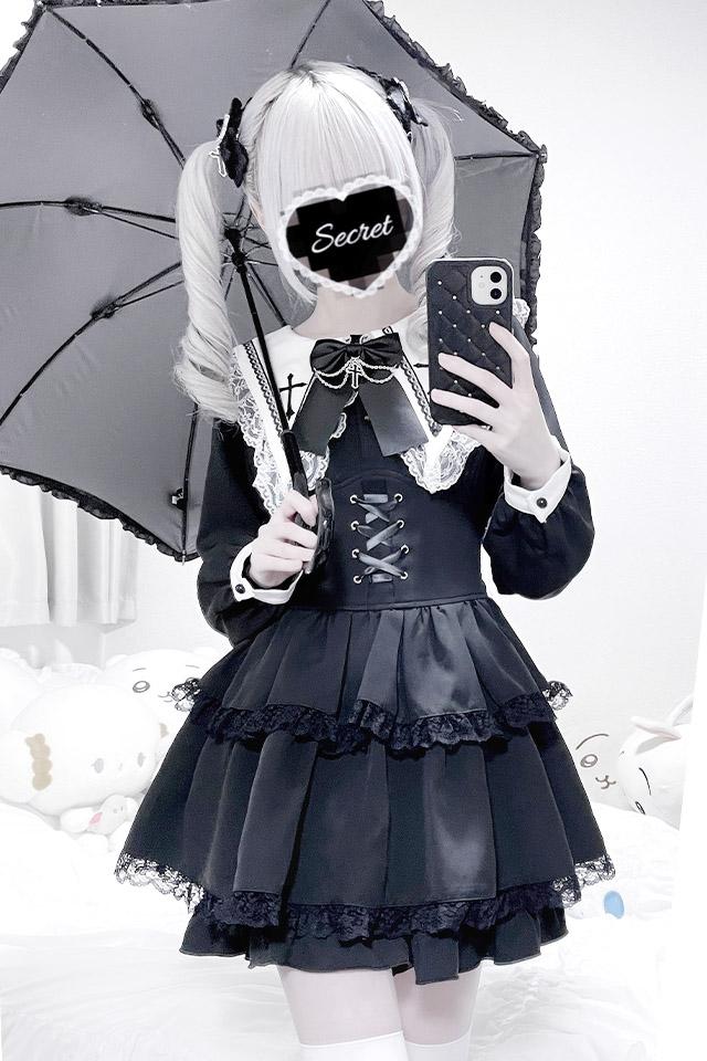 【MA*RS】【２点SET】クロス刺繍３段フリルセットアップ - ブラック size-F-Ma*rs WebStore by LiLimPark