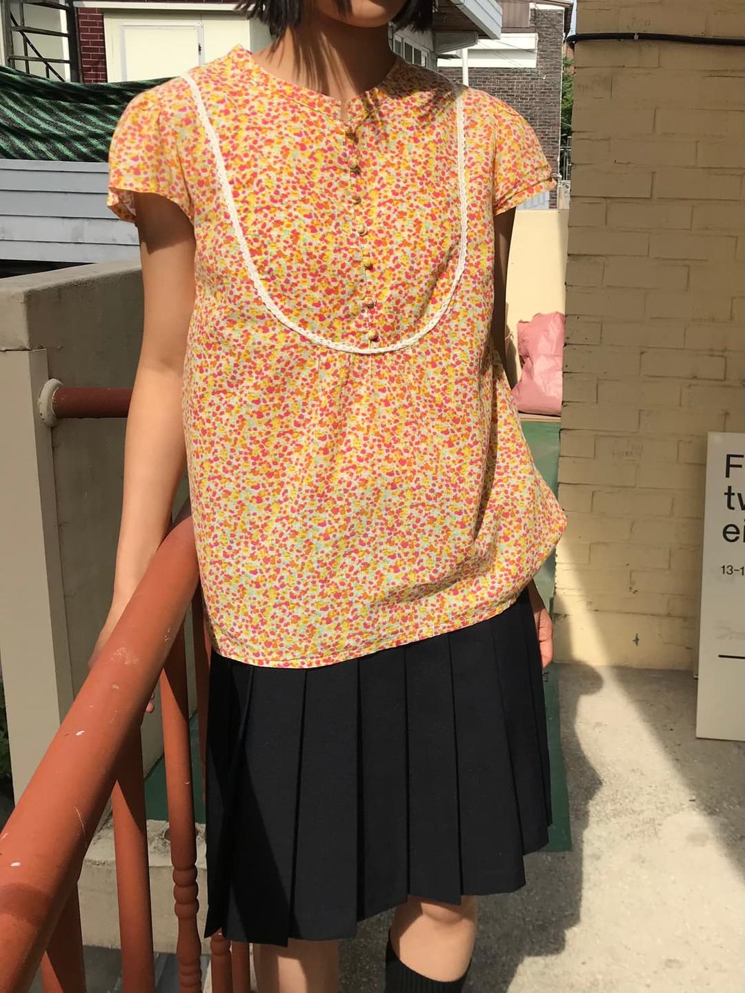 Beams boy flower blouse | 후루츠패밀리